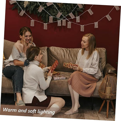 Elegant Rattan String Lights for Indoor Outdoor Use Decorative Balcony Garden Lighting Stylish Holiday Decor Bulb Design for Weddings Parties