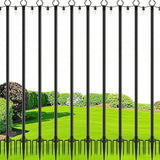 zoegi 10 Pack 10Ft String Light Poles,Light Poles for Outside Lights with Fork,Outdoor Brackets Hanging | Lumora