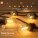 addlon 100FT Outdoor String Lights LED Waterproof Patio Lights with 54 Edison Dimmable Bulbs Shatterproof Hanging | Lumora