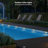 TIJNN Solar Deck Lights, Outdoor Lighting Solar Fence Light Waterproof Backyard Essentials Patio Decor,for Outdoor | Lumora