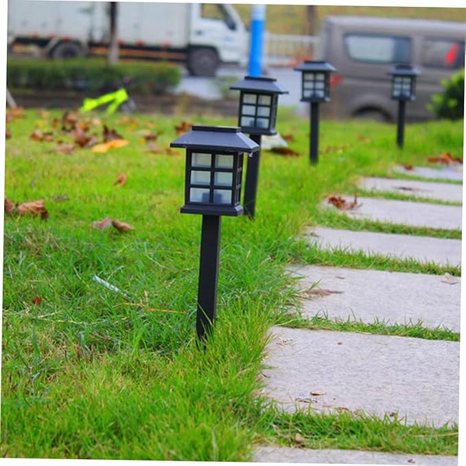 Angoily LED Solar Step Light Outdoor 5PCS Solar Pathway Lights Waterproof Solar Garden Lights Solar Powered Landscape Lights for Yard Walkway Patio