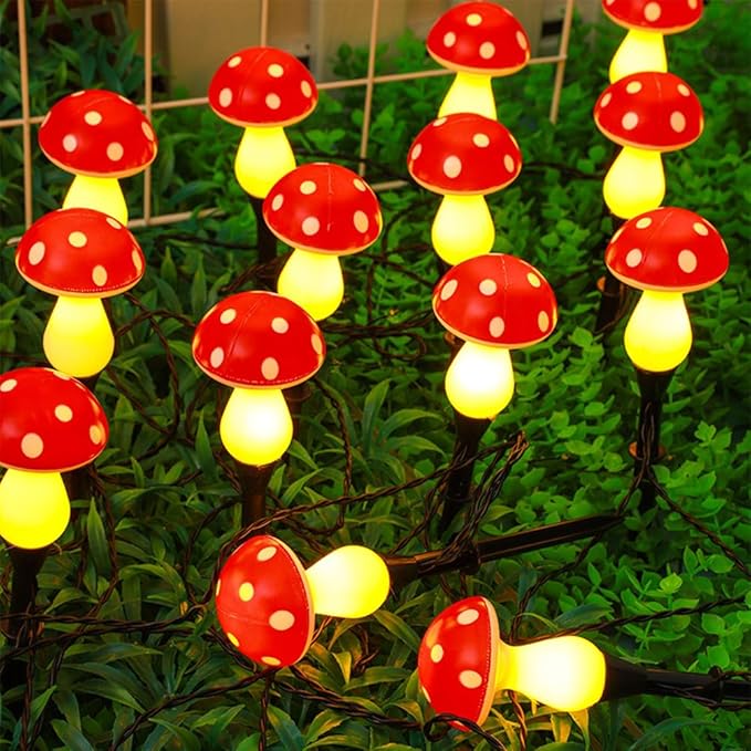 20pk,Cute Solar Lights,Outdoor Path Lights,8 Modes Waterproof Lamp Outside Garden Lights for Pathway Lawn Patio Yard Wedding Decoration