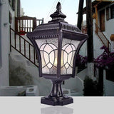 Lights Outdoor Retro Victoria Outdoor Waterproof Post Pillar Lamp Rainproof Metal Column Light Glass Lantern | Lumora