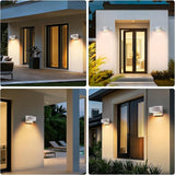 Fire Wolf Aluminum LED Outdoor Wall Light, Modern Black 3000K Outdoor Wall Sconce, Waterproof Front Door Down Light | Lumora