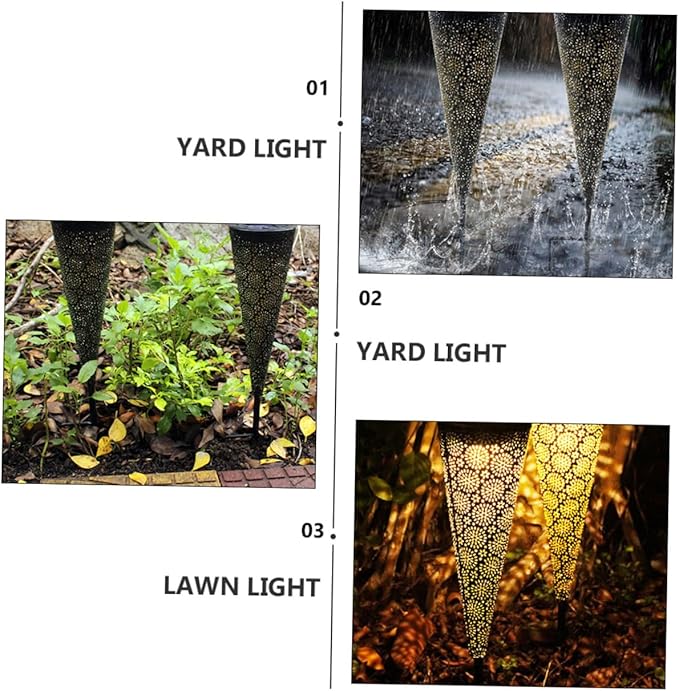 Happyyami 1pc Solar Led Light Outdoor Garden Lamp Landscape Lighting Solar Pathway Lights