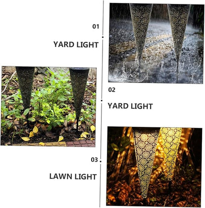 Happyyami 1pc Solar Led Light Outdoor Garden Lamp Landscape Lighting Solar Pathway Lights