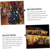 Uonlytech 2 Sets 10M Waterproof Solar LED String Lights 100 LED Outdoor Fairy Lights for Garden Trees Decor | Lumora