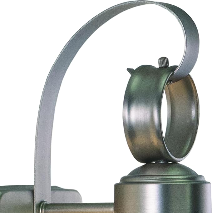 VAXCEL 2-Pack Chatham 12 in. H 1-Light Brushed Nickel Coastal Outdoor Wall Sconce Made of Durable Steel, Clear | Lumora