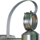 VAXCEL 2-Pack Chatham 12 in. H 1-Light Brushed Nickel Coastal Outdoor Wall Sconce Made of Durable Steel, Clear | Lumora