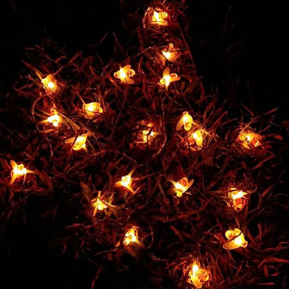 Solar Honeybee String Lights, 50 LEDs Solar Powered Bee String Lights Outdoor Honeybee Fairy Lights for Home,Gardens,Park,Patios Decoration.