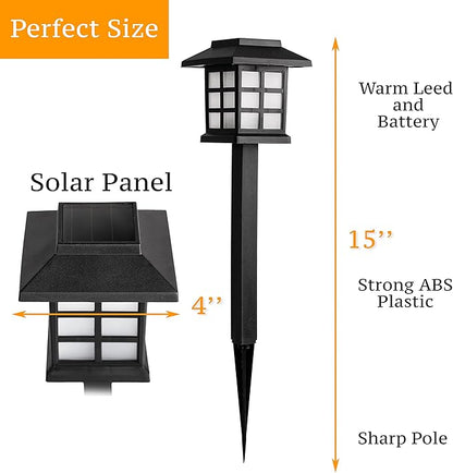 Zento Deals Driveway Lights Outdoor Solar Pathway Garden - Outdoor Waterproof Bright Landscape LED Lights - Outdoor Garden Lights for Patio, Lawn, Yard, Driveway, Walkway and Landscape