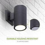 ASD 1 Light LED Indoor & Outdoor Wall Light Fixture | 9W 1000LM 3000K-5000K 120V Cylinder Up Down Lights | Dimmable | Lumora