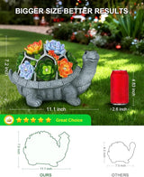11.1 Inch Large Solar Garden Decor Turtle Statues Lights, Outdoor Figurine Decorations Ornament Lamps for Outside | Lumora