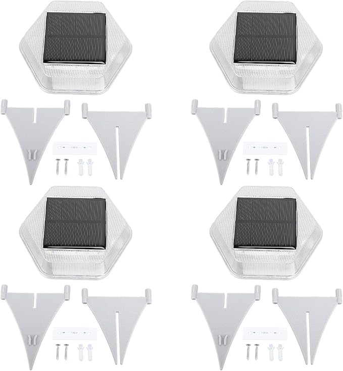 Solar Ground Light, 4 Pack 3000K Warm White, IP65 Waterproof Step Lighting - Solar Powered Efficiency, High | Lumora