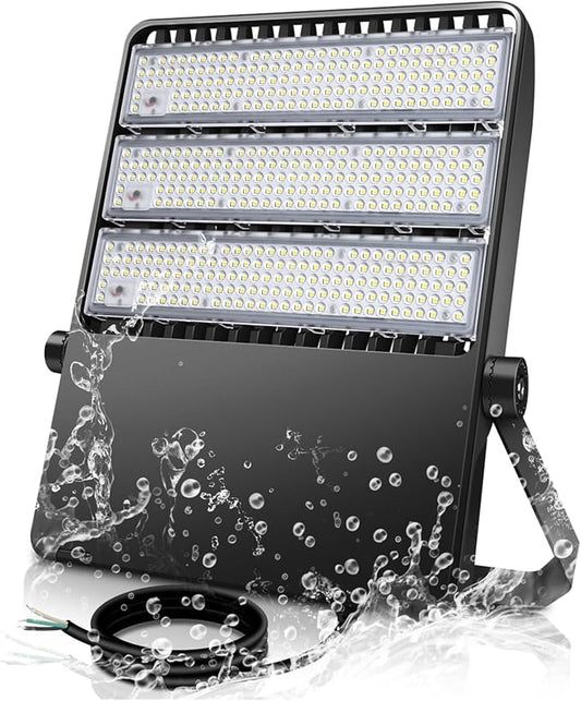 360W Stadium Flood Light Fixture Outdoor LED, 50800 LM 110-270v Commercial Super Bright Parking lot Light 5000k, IP65 Waterproof Exterior Yoke Mount Lighting Security for Arena, Field, Court