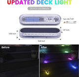Honalia Solar Dock Driveway Lights Outdoor, RGB Color Changing Solar Powered Waterproof, Driveway Markers Concrete | Lumora
