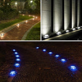 Solar Deck Lights Outdoor Driveway Marker Dock LED Light,3 Lighting Modes,Warm/Bright White and Blue IP67 | Lumora