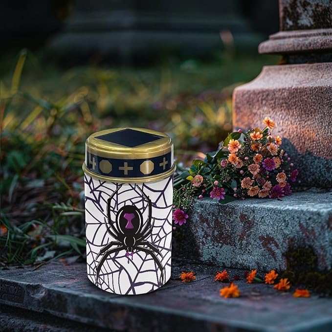 Garden Stake Light, Spider - Halloween Solar Lights for Cemetery Grave,Solar Pathway Lights Outdoor,Lawn Yard Patio | Lumora