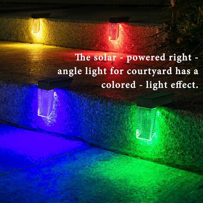 Solar Lights Outdoor 8 Pack: IP68 Waterproof Snow-Resistant for Stairs, Deck, Garden,Step,Wall,Fence, Railing,Pathway.Warm White & RGB Color Changing