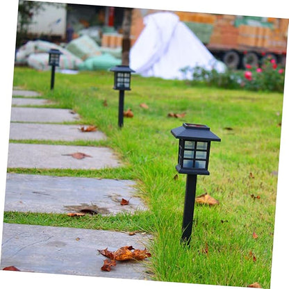 ARTIBETTER 5pcs Solar Pathway Lights Solar Garden Lights for Outdoor Walkway Lawn Patio Driveway Automatic Easy Installation Black