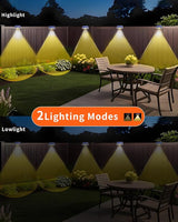 EGOBOO Solar Fence Lights 8 Pack, Backyard Solar Lights Outdoor Waterproof, Dusk to Dawn Auto Lighting Mounted for | Lumora