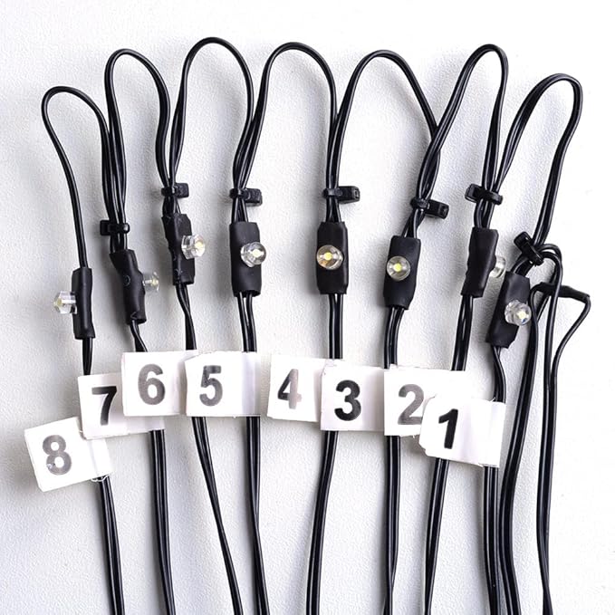 Yescom Solar String Light 40 LED Fit for 9 ft 8 Ribs Patio Offset Umbrella Outdoor Yard Party Wedding with Clips | Lumora
