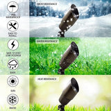LED Spot Lights Outdoor Landscape Lighting 107 (2 Pack) – Solid Brass Spotlight LED Yard Lights Security Landscape | Lumora