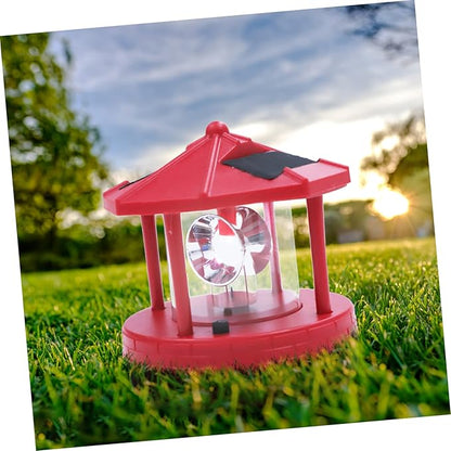 DOITOOL Solar Beacon Tower Decorative Light Outdoor Solar Lamp for Gardens Patios and Lawn Decor Led Gentle Light for Visual Enjoyment