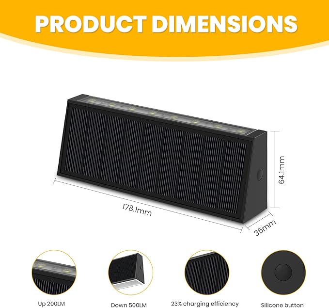 Solar Pathway Lights, Solar Wall Light
