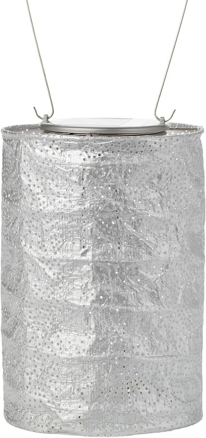 Soji Stella Market, LED Outdoor Solar Lantern, Handmade with Weather-Resistant UV Rated Tyvek fabric, Stainless Steel Hardware, Auto sensor on/off, for Patio, Deck, Garden, Color (Copper) 7.5X5