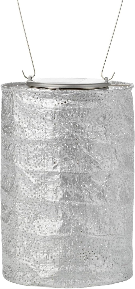 Soji Stella Market, LED Outdoor Solar Lantern, Handmade with Weather-Resistant UV Rated Tyvek fabric, Stainless Steel Hardware, Auto sensor on/off, for Patio, Deck, Garden, Color (Copper) 7.5X5
