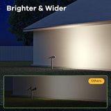Consciot Solar Spot Lights Outdoor, 4 Pack, White, 600 Lumens, IP65 Waterproof, 6500K Daylight, Solar Landscape | Lumora