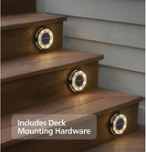 Member Marks Solar Disc Lights (5-Pack) - Ultra-Bright 30 Lumens Outdoor Garden Lights - Warm White & Color | Lumora