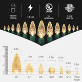 70 Counts Warm White LED Christmas Lights – 35.5ft White Christmas Lights Outdoor Commercial Grade Waterproof | Lumora