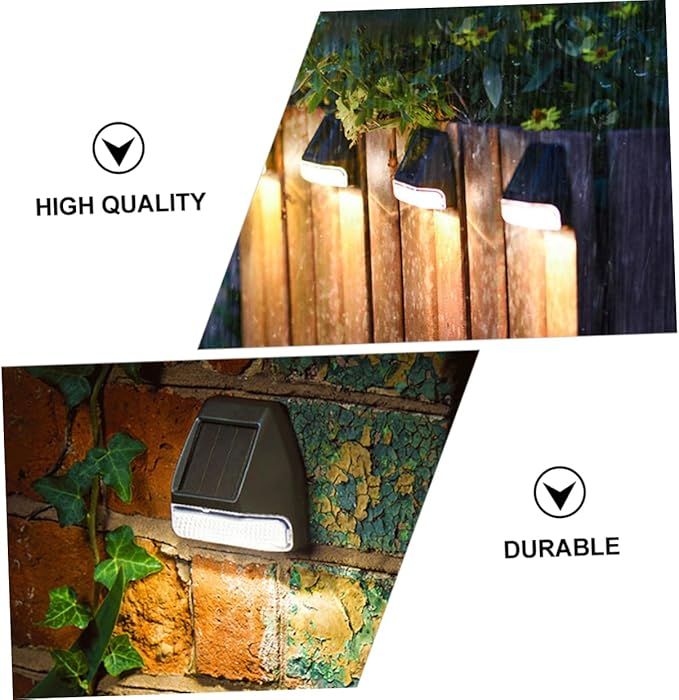 jojofuny Led Wall Lights for Outdoor Waterproof 4 Pack Solar Fence Lights Warm White Light for Garden Pathway | Lumora