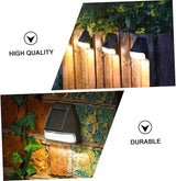 jojofuny Led Wall Lights for Outdoor Waterproof 4 Pack Solar Fence Lights Warm White Light for Garden Pathway | Lumora
