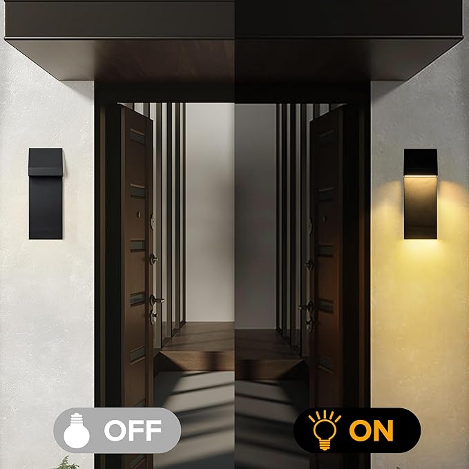 Canto LED Outdoor Wall Sconce 26W Integrated LED Outdoor Wall Mount,Anti Rust Textured Black Suit for Wet Locations | Lumora