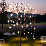 FUCHSUN 4.6 FT 200 LED Solar Lighted Willow Tree Outdoor, Light Up Weeping Willow Tree Garden Pathway Lights | Lumora
