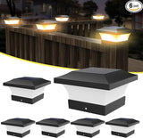 T-SUN 4X4 Post Solar Lights, Outdoor Waterproof Solar Post Cap Lights for 4X4 Wooden Posts, Deck, Fence, Garden | Lumora