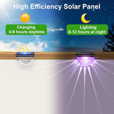 12 Pack Solar Deck Lights Outdoor, Solar Step Lights Waterproof for Outside, Yard, Patio, Garden, Pool, Railing | Lumora