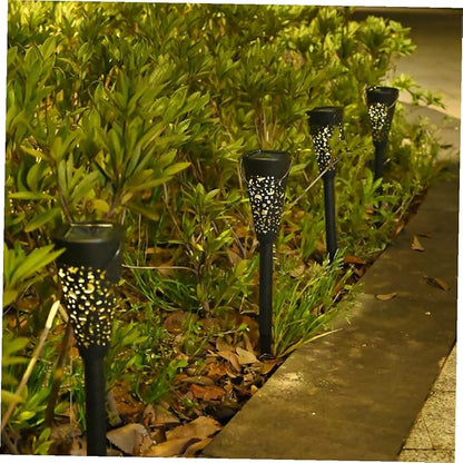 NUOBESTY Solar Outdoor Lights Waterproof Solar Garden Path Lights with Warm White LED for Yard Lawn Patio Landscape Lighting