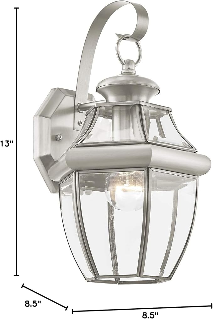 Livex Lighting 2151-03 Outdoor Lighting, 13" x 8.5" x 8.5", White | Lumora