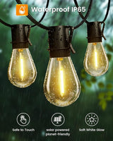 Torkase 100FT LED Outdoor String Lights with 25+2 S14 Shatterproof Bulbs, Commercial Grade Waterproof Patio Lights | Lumora