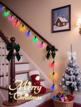 Outdoor C9 Multicolor Christmas Lights, 25Ft Vintage Christmas Lights with 27 LED C9 Bulbs, Extendable Plug in | Lumora