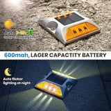 Solar Raised Pavement Marker High Brightness IP68 Waterproof Reflective Road Marker Solar Driveway Dock Lights | Lumora
