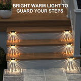12 Pack Solar Deck Lights Outdoor, Solar Step Lights Waterproof for Outside, Yard, Patio, Garden, Pool, Railing | Lumora