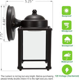 LIT-PaTH Outdoor LED Wall Lantern, Wall Sconce as Porch Lighting Fixture, 5000K Daylight White, 9.5W 800 Lumen | Lumora