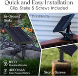Brightech Ambience Pro Solar Powered Outdoor String Lights, 48 ft Commercial Grade Waterproof Patio Lights | Lumora