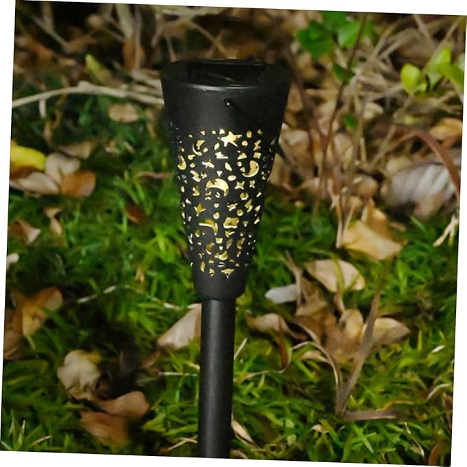 Veemoon Solar Pathway Lights Waterproof Outdoor Solar Garden Lights with Warm White Led, Yard Lawn Landscape Lighting for Patio and Backyard Decor
