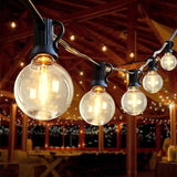 100FT Outdoor String Lights, Waterproof Patio Lights with 50 LED G40 Globe Shatterproof Bulbs, Connectable | Lumora